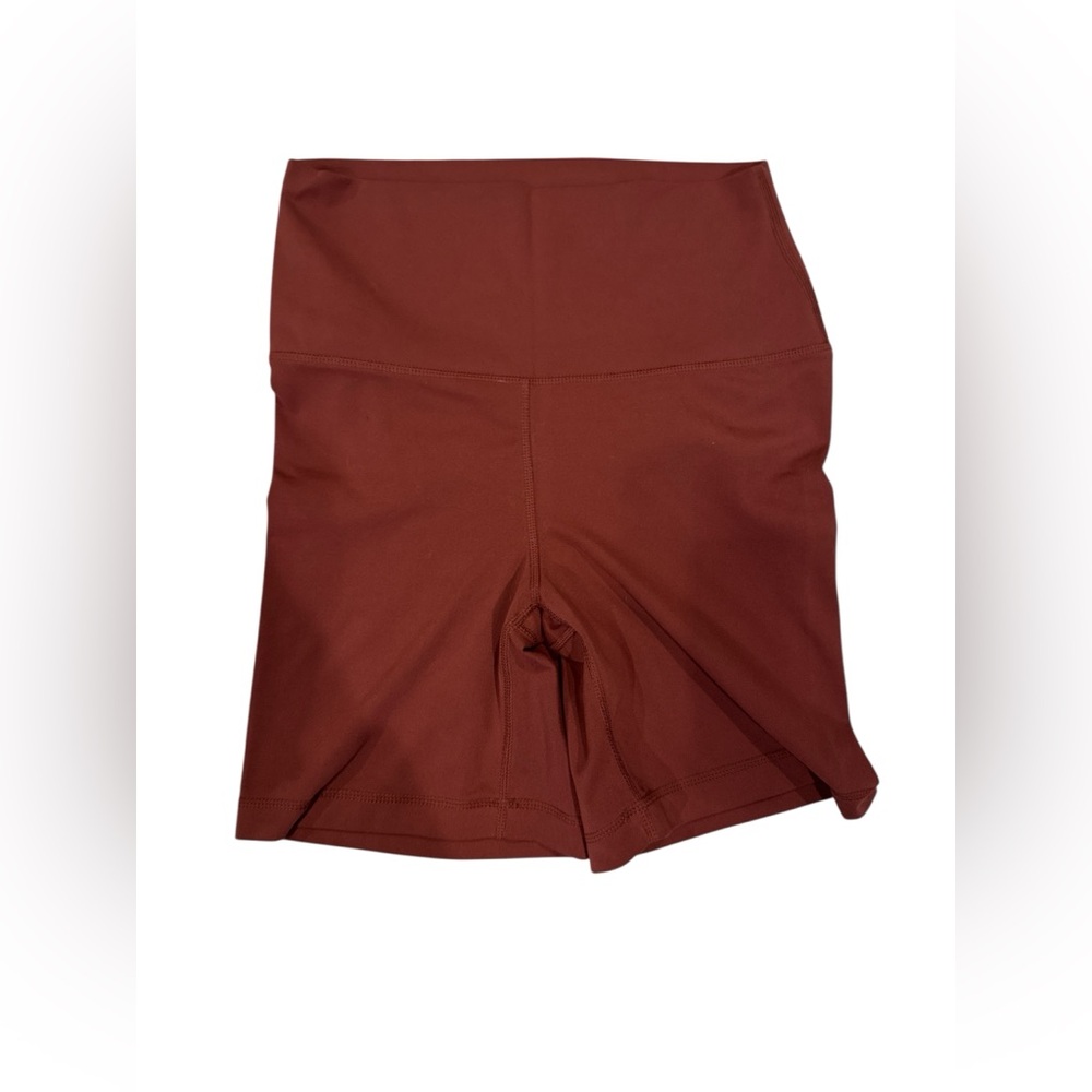 Yogalicious LUX High-Waisted Rust Bike Shorts